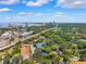 Panoramic aerial view of a city showcasing lush greenery, waterways, and a clear, blue sky at 2404 W Jetton Ave, Tampa, FL 33629
