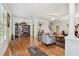 Bright living room with hardwood floors, elegant furnishings, and a cozy atmosphere at 2404 W Jetton Ave, Tampa, FL 33629