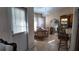 Dining room with a chandelier and elegant table and chairs at 270 Planter Rd, Spring Hill, FL 34606
