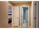Hallway view showing access to a bedroom and bathroom at 270 Planter Rd, Spring Hill, FL 34606