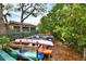 Community kayak storage with kayaks, offering easy access to nearby waterways at 2700 Bayshore Blvd # 544, Dunedin, FL 34698