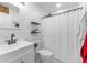 Modern bathroom with a walk-in shower, sleek vanity, and contemporary fixtures at 2809 W Platt St # 6, Tampa, FL 33609