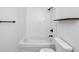 Bathroom features white tub and shower combo with modern chrome fixtures and towel bar at 2859 38Th N Ave, St Petersburg, FL 33713