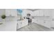 Modern kitchen showcasing white cabinetry, stainless steel appliances, and stylish tile flooring at 2918 N 21St St, Tampa, FL 33605