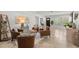 Stylish living room featuring elegant decor, tile flooring, and comfortable seating at 309 Palmetto Ln, Largo, FL 33770