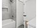 Bathroom with bathtub, shower, and tile flooring at 3502 King Richard Ct, Seffner, FL 33584