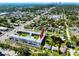 An aerial view showcasing this charming condominium complex in a desirable location with city views at 4050 4Th N St # 116, St Petersburg, FL 33703
