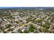 Expansive aerial view showcases the neighborhood's lush greenery, residential streets, and proximity to the bay at 521 51St S Ave, St Petersburg, FL 33705