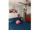 Comfortable bedroom features a ceiling fan, bright natural light, and stylish decor at 7022 Hubert, Tampa, FL 33614