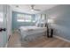 Inviting bedroom with a ceiling fan and neutral decor at 811 W Peninsular St, Tampa, FL 33603