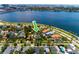 Aerial view of a waterfront neighborhood, showcasing beautiful homes near the water, perfect for boaters at 842 S Boulevard, Tampa, FL 33606