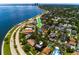 Aerial view of a residential neighborhood near the waterfront, highlighting the property's ideal location at 842 S Boulevard, Tampa, FL 33606