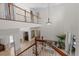 Open floorplan with high ceilings and a view of the living room at 8476 Dunham Station Dr, Tampa, FL 33647