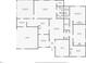 First floor layout displaying room dimensions, including living room, primary bedroom, and kitchen at 11001 Ridgedale Rd, Temple Terrace, FL 33617
