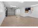 Spacious garage with an epoxy floor and ample room for storage at 11260 7Th E St, Treasure Island, FL 33706
