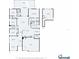 Detailed floor plan showcasing the layout of a spacious home with multiple bedrooms, living areas, and a garage at 11325 78Th E St, Parrish, FL 34219