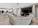 Spacious open floor plan living room connected to the kitchen with tile floor at 11325 78Th E St, Parrish, FL 34219