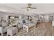Open concept floor plan includes living, dining, and kitchen areas at 14300 Gulf Blvd # 104, Madeira Beach, FL 33708