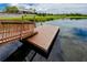 Short dock on the lake at 1601 Fox Grape Loop, Lutz, FL 33558