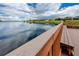 Calm lake view from the dock at 1601 Fox Grape Loop, Lutz, FL 33558