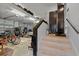 A well-lit garage features ample storage and various bicycles, offering space and functionality at 2711 W Trilby Ave, Tampa, FL 33611