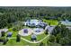 Aerial view of community pool, playground and tennis court at 2839 Cordoba Ranch Blvd, Lutz, FL 33559