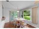 Dining room features a large window offering views of the landscaped backyard at 2875 Lomond Dr, Palm Harbor, FL 34684