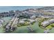 Overhead daytime shot of the condo complex and neighborhood near the beach and water at 399 150Th Ave # 315, Madeira Beach, FL 33708