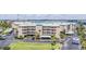 Beautiful aerial view of the condo building and surrounding area at 399 150Th Ave # 315, Madeira Beach, FL 33708