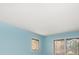 Sunny blue bedroom featuring two bright windows, paint, neutral carpet, and white trim at 4146 Harbor Hills Dr, Largo, FL 33770