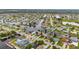 Waterfront community aerial view showing canals and multiple docks at 4252 Floramar Ter, New Port Richey, FL 34652