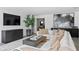 Open concept living room with modern decor and furnishings at 4708 W Neptune St, Tampa, FL 33629