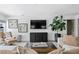 Comfortable living room with contemporary furnishings and decor at 4708 W Neptune St, Tampa, FL 33629