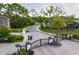 The gated community entrance offers security and manicured landscaping, with tree-lined streets and sidewalks at 7849 Marsh Pointe Dr, Tampa, FL 33635