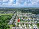 This is an aerial view of the property, showcasing its location within a residential neighborhood at 10119 Rose Petal Pl, Riverview, FL 33578