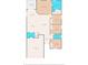 Detailed floor plan of a house highlighting room dimensions and layout at 11940 Stone Pine St, Riverview, FL 33569