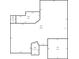Detailed floor plan showcasing layout and dimensions of the property's basement and garage areas at 1592 Cumberland E Ct, Palm Harbor, FL 34683