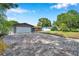 Beautiful single-story home with a brick driveway, lush lawn, and mature trees providing ample shade at 1710 Townsend St, Clearwater, FL 33755