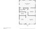 Detailed floor plan showcasing the layout with measurements of the primary bedroom, kitchen, Gathering room, and living room at 2140 Bow Ln, Safety Harbor, FL 34695