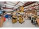 Workshop interior with tools, equipment, and a variety of wood working machinery at 2140 Bow Ln, Safety Harbor, FL 34695