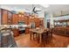 Well-equipped kitchen with abundant storage, stainless steel appliances, and a spacious island at 2140 Bow Ln, Safety Harbor, FL 34695