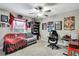 Fun themed bedroom featuring sports memorabilia, perfect for the biggest fan at 2155 Cerulean Sky Dr, Lutz, FL 33558