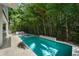 Relaxing backyard oasis showcases a private pool, spa, and lush tropical landscaping at 2803 W Aquilla St, Tampa, FL 33629