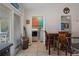 Bright kitchen featuring an eat-in area, and door to the laundry room with washer and dryer hookups at 3243 Azalea Dr, Hernando Beach, FL 34607