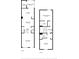 Detailed floor plan of the home layout, showing the dimensions and placement of rooms on both floors at 3350 Fox Hunt Dr, Palm Harbor, FL 34683
