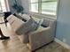 Sofa in the living room with a pull out bed being shown at 34645 Camphor N Dr, Pinellas Park, FL 33781