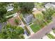 Aerial view of property showing the house, surrounding neighborhood, and boundaries outlined in red at 3503 W Palmira Ave, Tampa, FL 33629