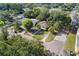 An aerial view showcases the home and surrounding neighborhood at 3622 W Mullen Ave, Tampa, FL 33609