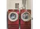 Efficient laundry room featuring two Samsung washing machines for your convenience at 3850 Carioca Rd, Holiday, FL 34691
