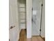 Well-organized closet with shelving, providing ample storage space at 4415 Tuna Dr, Tampa, FL 33617